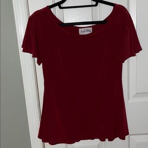 Joseph Ribkoff Deep Red Blouse